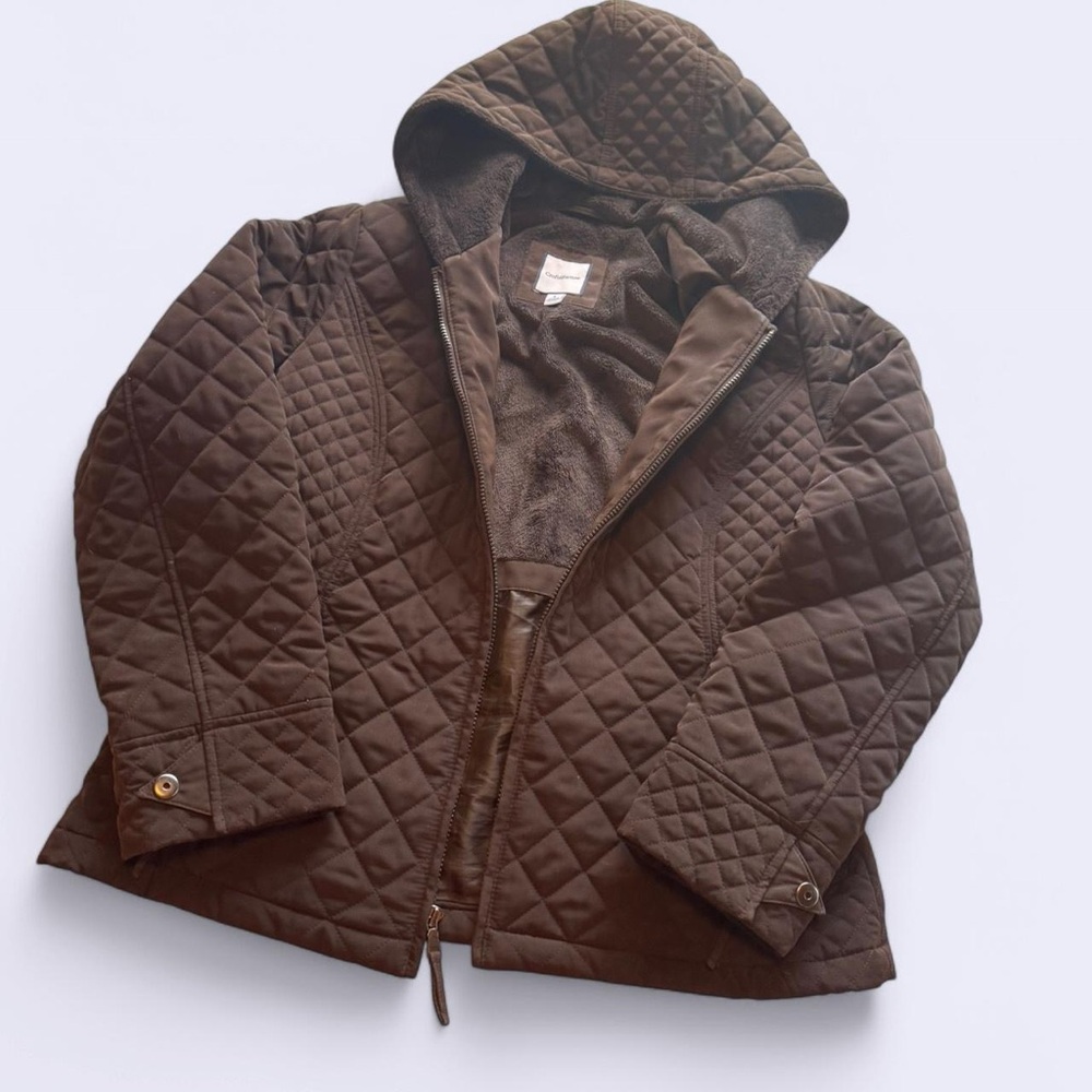 Croft & Barrow Chocolate Quilted Jacket